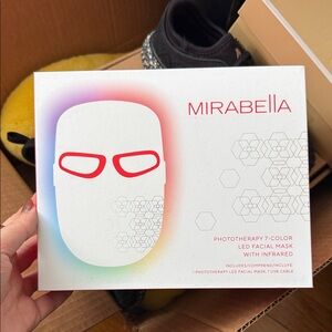 MIRABELLA 7-Color LED Phototherapy Facial Mask - White